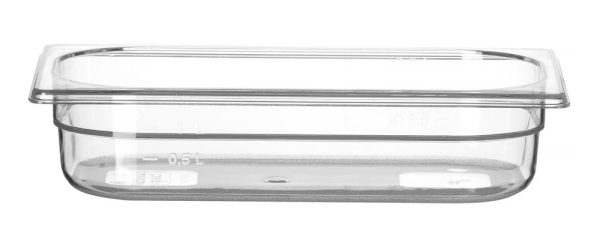 GN Container 1/3 polycarbonaat, HENDI, Profi Line, GN 1/3, 2,5L, Transparant, 325x176x(H)65mm