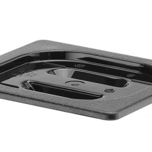 Deksel voor GN containers zwart polycarbonaat, HENDI, GN 1/6, Zwart, 176x162mm