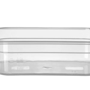 GN container 1/2 polypropyleen, HENDI, Profi Line, GN 1/2, 5L, Transparant, 325x265x(H)100mm