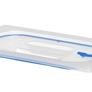 Deksel voor GN containers polypropyleen, HENDI, GN 1/4, Transparant, 265x162mm
