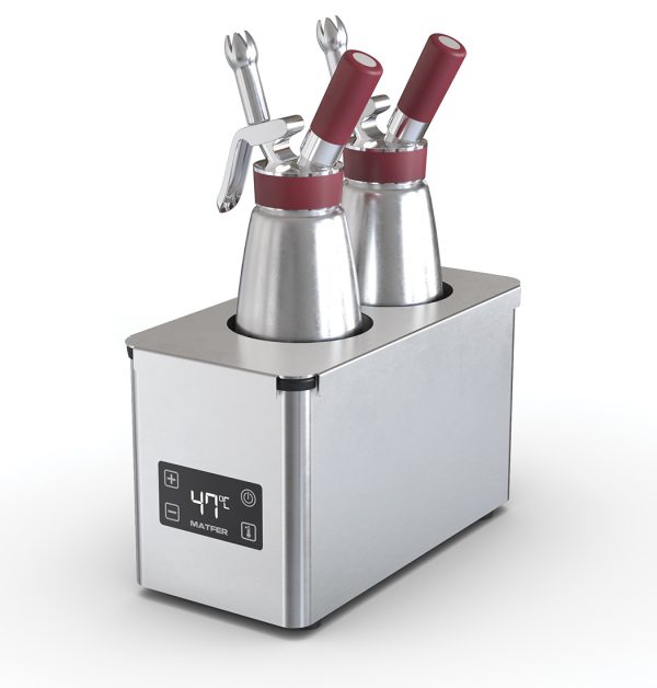 Bain-marie warmhouder Matfer Bourgeat | Voor iSi sifons, 400W, RVS